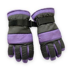 Ski Gloves MEDIUM Black and Purple LIKE NEW